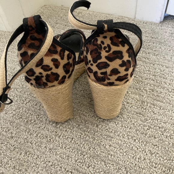 Suzy sheer leopard wedges - Picture 2 of 2